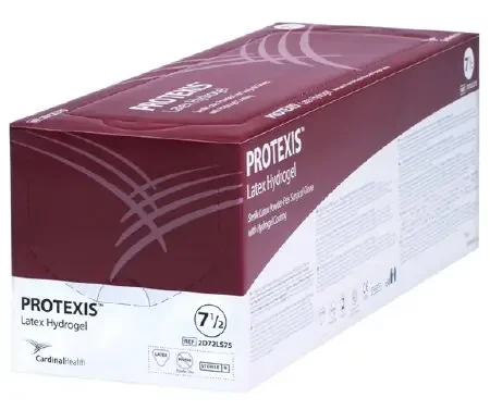 Protexis Latex Hydrogel – Surgical Glove Size 7 Sterile Pair Latex Extended Cuff Length Smooth Translucent Yellow Not Chemo Approved – 2D72LS70