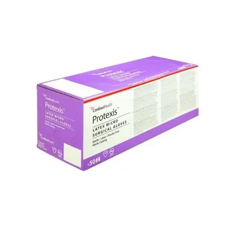 Protexis Latex Micro – Surgical Glove Size 7 Sterile Pair Latex Extended Cuff Length Smooth Light Brown Not Chemo Approved – 2D72NT70X