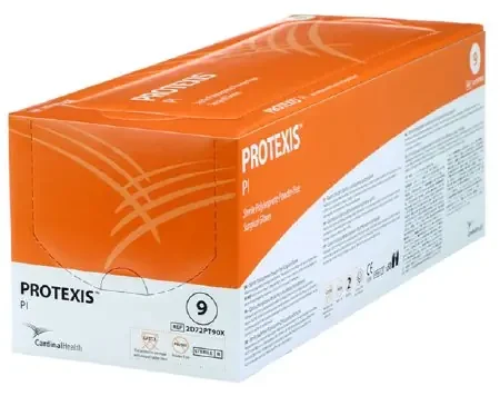 Protexis PI – Surgical Glove Size 9 Sterile Pair Polyisoprene Extended Cuff Length Smooth Ivory Chemo Tested – 2D72PT90X
