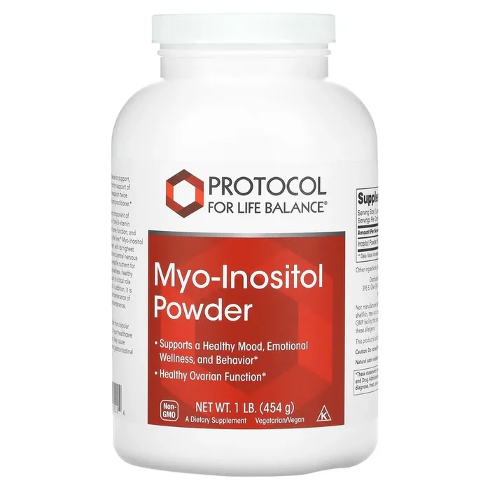 Protocol For Life Balance, Myo-Inositol Pure Powder, 1 LB
