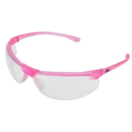 ProVision Allure – Safety Glasses Wraparound Clear Tint Polycarbonate Lens Pink Frame Over Ear Small / Medium – 3604PC