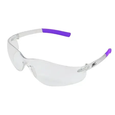 ProVision Clarity – Safety Glasses Wraparound Anti-fog Coating Clear Tint Polycarbonate Lens Clear / Lavender Frame Over Ear Small / Medium – 3605L