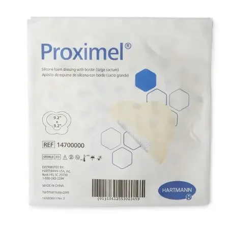 Proximel – Silicone Foam Dressing 9-1/5 X 9-1/5 Inch Sacral Silicone Adhesive with Border Sterile – 14700000