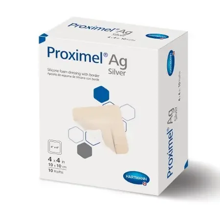 Proximel Ag – Silver Foam Dressing 4 X 4 Inch Square Sterile – 15200000