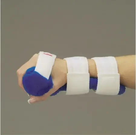 Pucci Air Inflatable – Resting Hand Splint Fleece Left Hand Blue / White One Size Fits Most – 413L