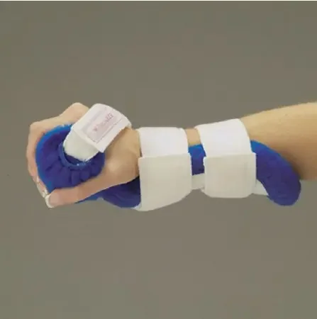 Pucci Eze – Resting Hand Splint Fleece Left Hand Blue / White One Size Fits Most – 411L