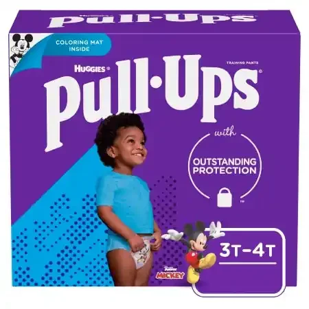 Pull-Ups Learning Designs – Male Toddler Training Pants Size 3T to 4T Disposable Heavy Absorbency – 45128