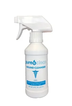 Pure&Clean – Wound Cleanser 8 oz. Spray Bottle NonSterile Antimicrobial – 739189359158