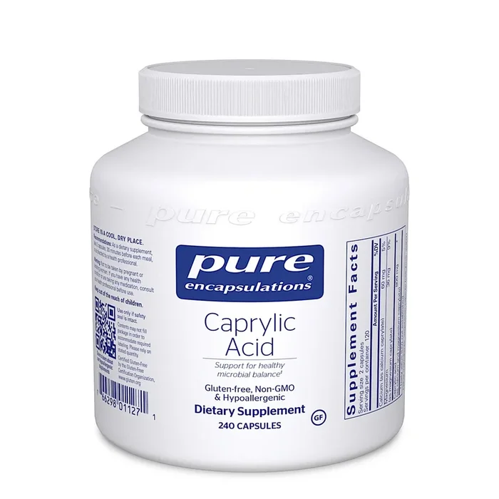 Pure Encapsulations, Caprylic Acid, 240 Capsules
