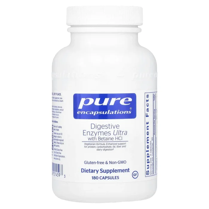 Pure Encapsulations, Digestive Enzymes Ultra w/Betaine HCl, 180 Capsules