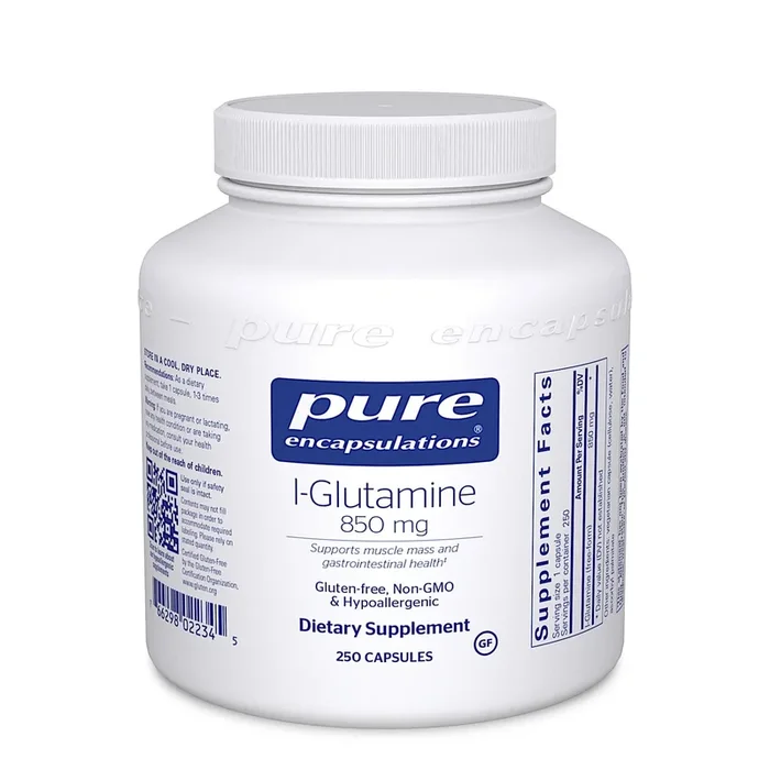 Pure Encapsulations, l-Glutamine 850 mg, 250 Capsules