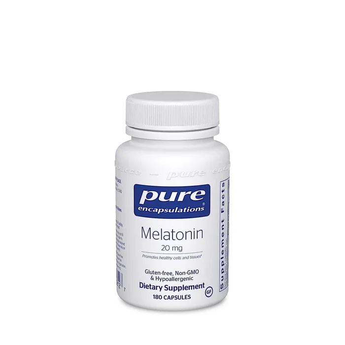 Pure Encapsulations, Melatonin 20 mg, 180 Capsules