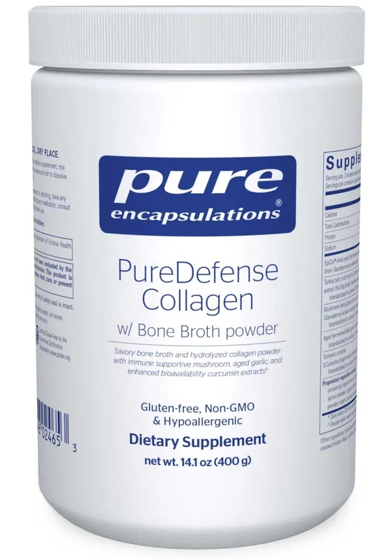 Pure Encapsulations PureDefense Collagen w/ Bone Broth Powder