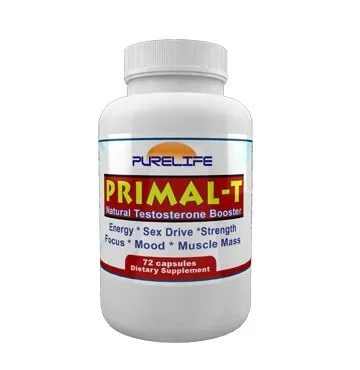 Purelife Primal-T Natural Testosterone Booster 72 Vegetarian Capsules