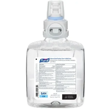 Purell Advanced Green Certified – Hand Sanitizer 1,200 mL Ethyl Alcohol Foaming Dispenser Refill Bottle – 7851-02