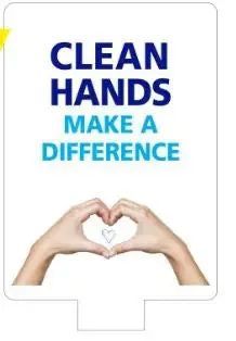 Purell Messenger – Door / Wall Sign Instructional Sign Clean Hands Make a Difference – 7320-01-HC2