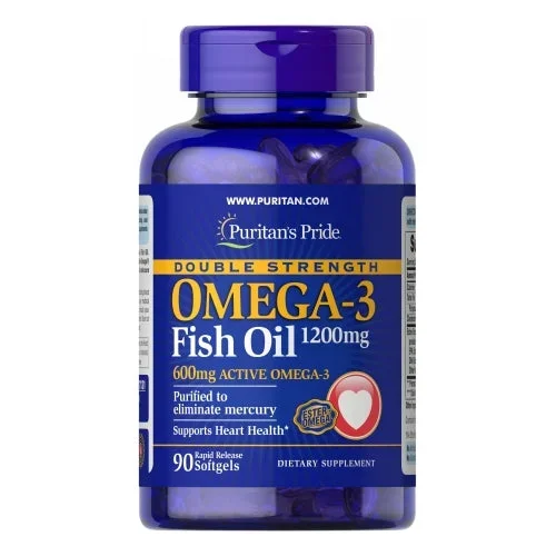 Puritan’s Pride, Double Strength Omega-3 Fish Oil, 90 Softgels
