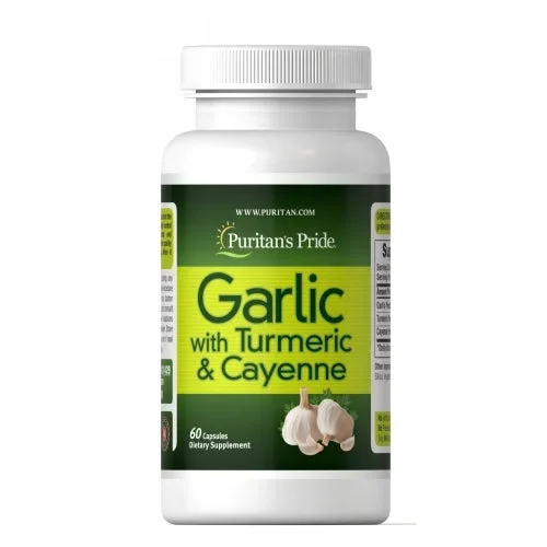 Puritan’s Pride, Garlic with Turmeric & Cayenne, 6000 mg, 60 Capsules
