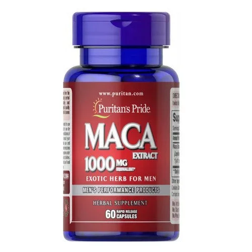 Puritan’s Pride, Maca Exotic Herb for Men, 1000 mg, 60 Rapid Release Capsules