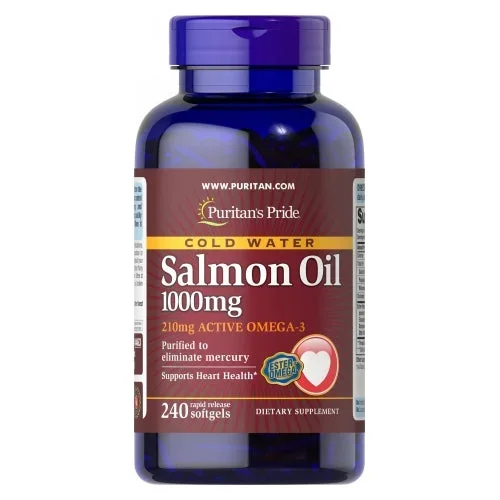 Puritan’s Pride, Omega-3 Salmon Oil, 1000 mg, 240 Softgels