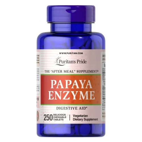 Puritan’s Pride, Papaya Enzyme, 250 Chewables