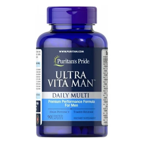 Puritan’s Pride, Ultra Vita Man Time Release, 90 Caplets