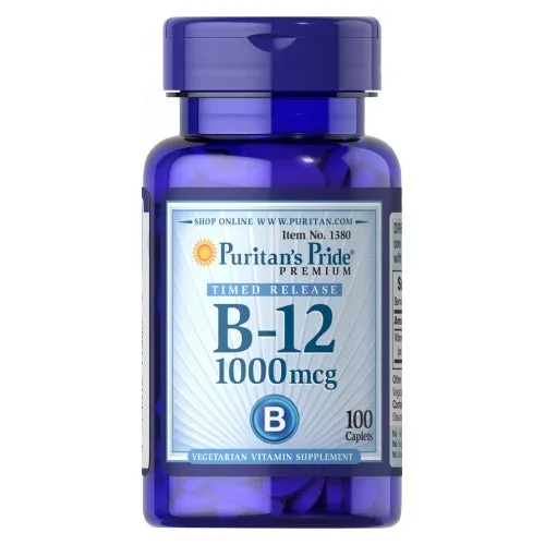 Puritan’s Pride, Vitamin B-12 1000 mcg Timed Release, 100 Caplets