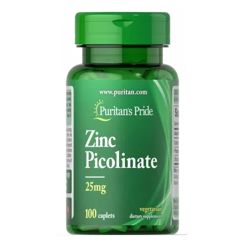 Puritan’s Pride, Zinc Picolinate, 25 mg, 100 Caplets