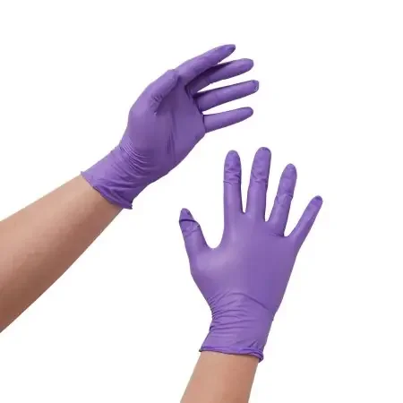 Purple Nitrile – Exam Glove Medium NonSterile Nitrile Standard Cuff Length Textured Fingertips Purple Chemo Tested – 55082