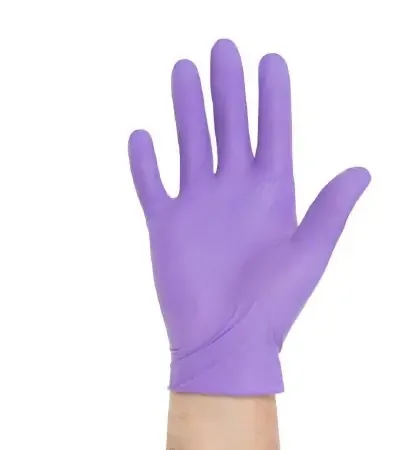 Purple Nitrile – Exam Glove Small Sterile Single Nitrile Standard Cuff Length Textured Fingertips Purple Chemo Tested – 52101