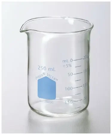 Pyrex Vista – Laboratory Beaker Griffin Borosilicate Glass 250 mL (8 oz.) – 07250056
