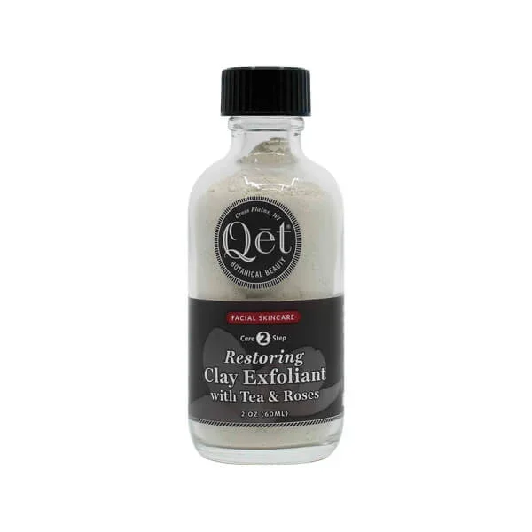 Qēt Botanicals Restoring Clay Exfoliant with Tea & Roses