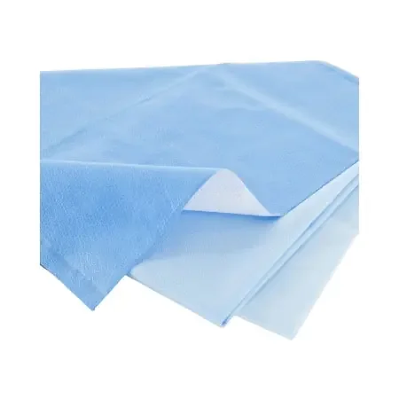 QUICK CHECK* H100 – Sterilization Wrap White / Blue 12 X 12 Inch Dual Layer SMS Polypropylene Steam / EO Gas / Hydrogen Peroxide – 34154