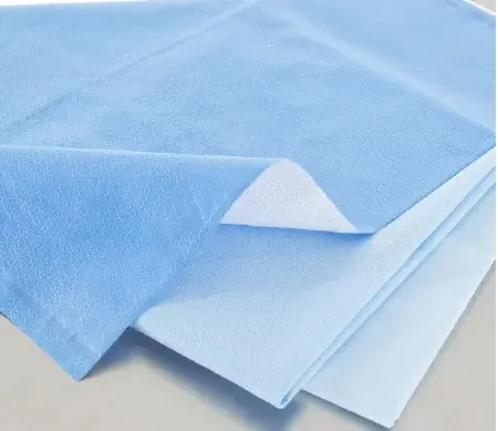 QUICK CHECK* H100 – Sterilization Wrap White / Blue 30 X 30 Inch Dual Layer SMS Polypropylene Steam / EO Gas / Hydrogen Peroxide – 34176