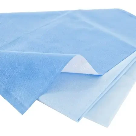 QUICK CHECK* H300 – Sterilization Wrap White / Blue 54 X 72 Inch Dual Layer SMS Polypropylene Steam / EO Gas / Hydrogen Peroxide – 34190