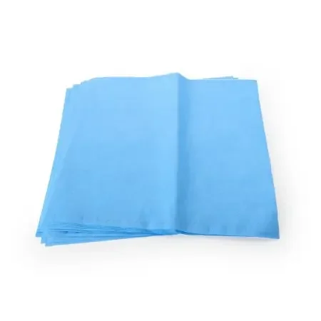 QUICK CHECK* H500 – Sterilization Wrap White / Blue 24 X 24 Inch Dual Layer SMS Polypropylene Steam / EO Gas / Hydrogen Peroxide – 34162