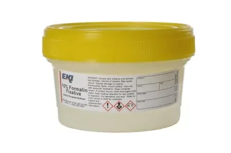 Quickfix – Prefilled Formalin Container 125 mL Fill in 250 mL (8.5 oz.) Screw Cap Warning Label / Storage Instructions NonSterile – 24499-24X250ML