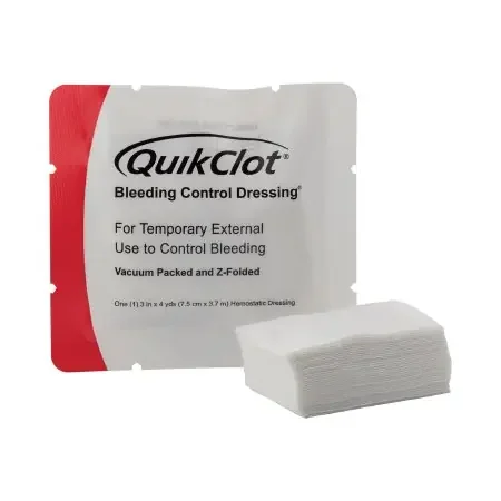 QuikClot – Hemostatic Dressing 3 Inch X 12 Foot 1 per Pack Individual Packet Kaolin Sterile – 538