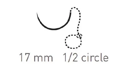 Quill Variable Loop Device, Monoderm – Suture with Needle Absorbable Uncoated Undyed Suture Barbed Monofilament Polyglycolic Acid / PCL Size 2 – 0 20 cm Suture 1-Needle 17 mm Length 1/2 Circle Taper Point Needle – VLM-1005