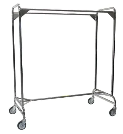 R & B Wire Products – Double Garment Rack Chrome – 722