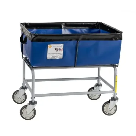 R & B Wire Products – Elevated Basket Truck 3 Bushel Capacity Tubular Steel 5 Inch Clean Wheel System Casters – 463B