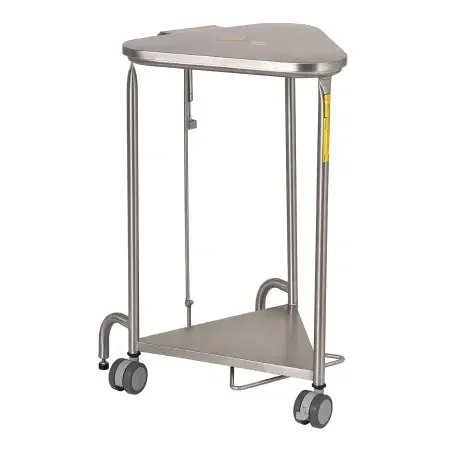 R & B Wire Products – Hamper Frame Triangular Foot Pedal Self Closing Lid – 669SS