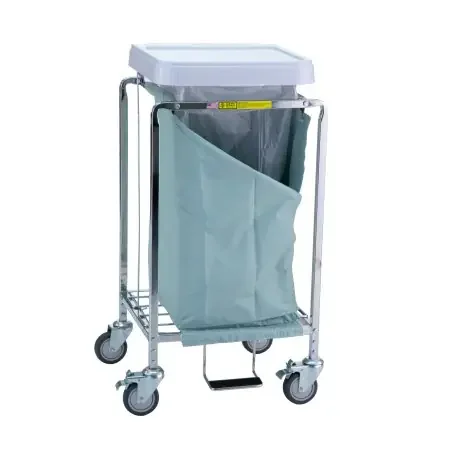 R & B Wire Products – Hamper with Bag 4-Casters – 672G