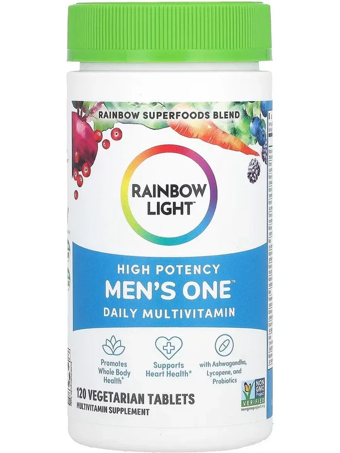 Rainbow Light, High Potency Men’s One Daily Multivitamin, 120 Vegetarian Tablets