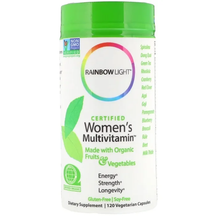 Rainbow Light, Women’s Organic Multivitamin, 120 Capsules