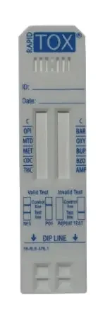 Rapid TOX – Drugs of Abuse Test 5-Drug Panel BZO, COC, mAMP/MET, OPI300, THC Urine Sample 50 Tests – 10-5MZT-030
