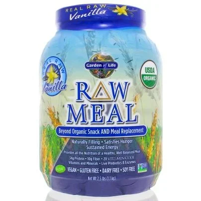 RAW Organic Meal – Real Raw Vanilla 1115g by Garden of Life