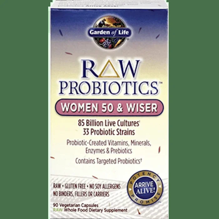 RAW Probiotics Wom 50 & Wiser 90 vcaps