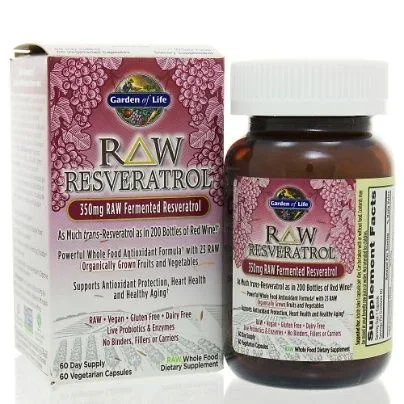 RAW Resveratrol 60c by Garden of Life
