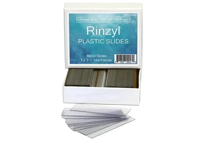 Raydenco 20 30 5201 Micro Slides Rinzyl 3″ x 1″ Slides (144 Slides/Box)